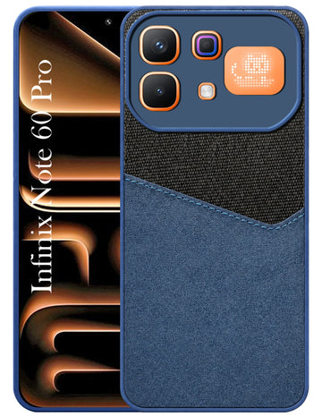 For Infinix Note 60 Pro 5G Back Cover Case (Dual PU Leather Stitch | Professional Minimalist | Soft and Flexible)
