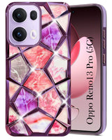 For Oppo Reno13 Pro 5G | Oppo Reno 13 Pro 5G  Back Cover Case Girls (Dual Design Glitter Sparkle and Detachable Diamond Print Case | Soft and Flexible)