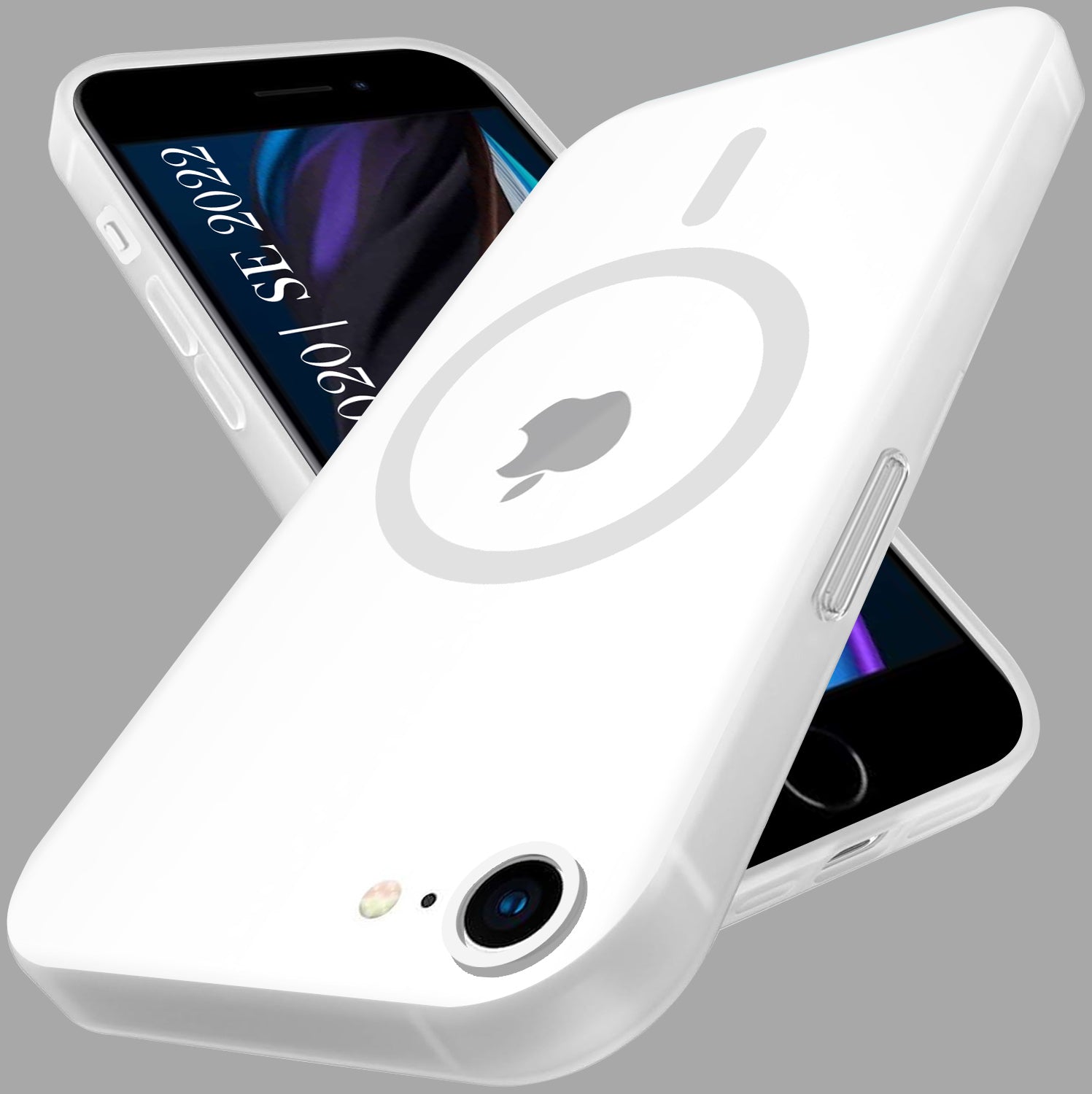 For iPhone SE 2020 | SE 2022 Back Cover Case (Frosted Matte Feel | MagSafe Compatible Wireless Charging | Polycarbonate Material)
