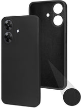 For Realme C61 | Realme Narzo N61 Back Cover Case (Matte Finish Silicone with Inside Fiber Cloth)