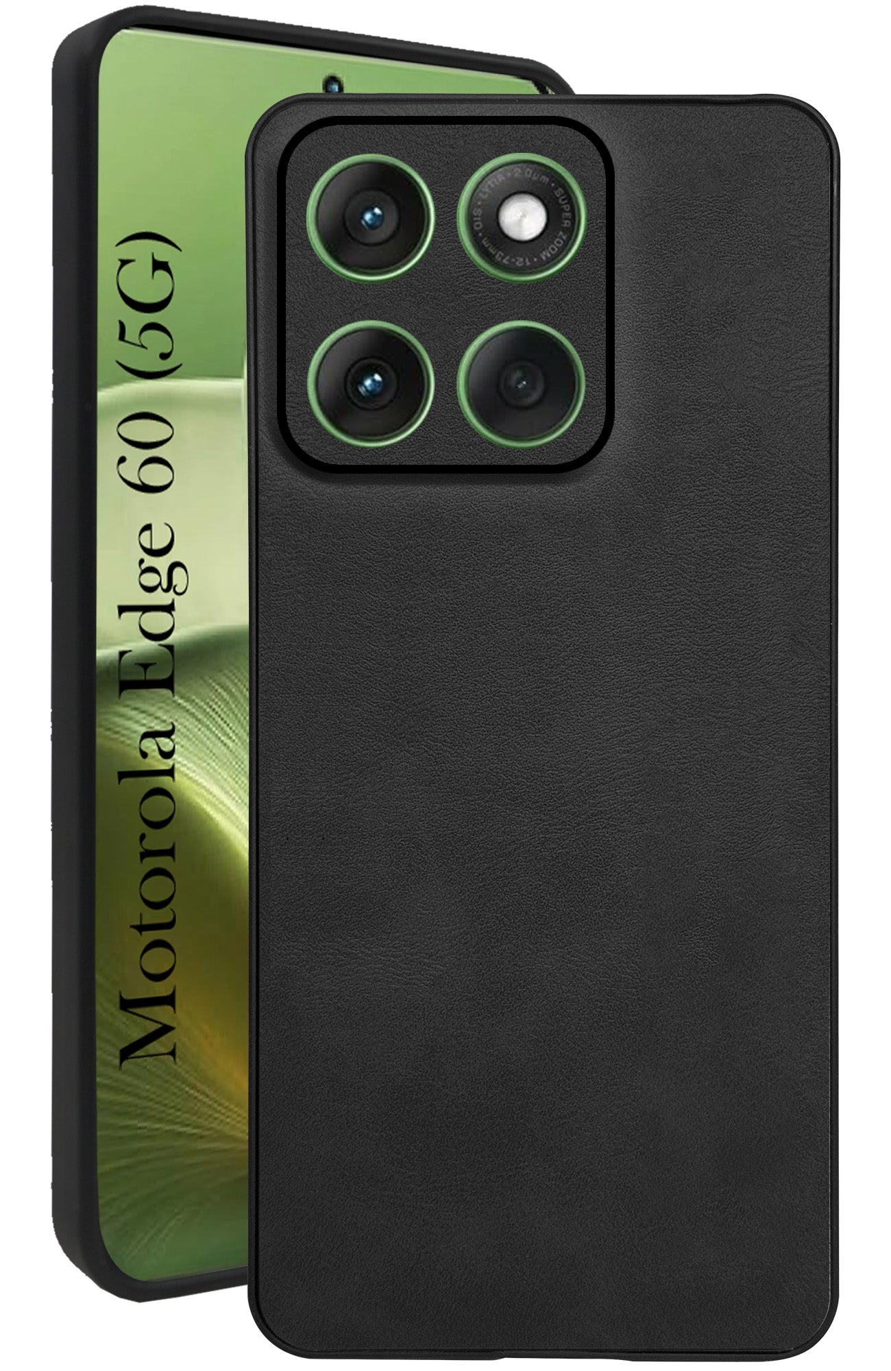 For Motorola Moto Edge 60 Back Cover Case (Professional Vegan Leather | Camera Protection | Slim & Soft
