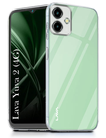 For Lava Yuva 2 Back Cover ( Silicone Clear Shockproof Case with Camera Protection | Soft and Flexible | Transparent)