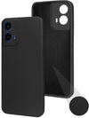 For Motorola Moto G45 Back Cover Case (Matte Finish Silicone with Inside Fiber cloth)