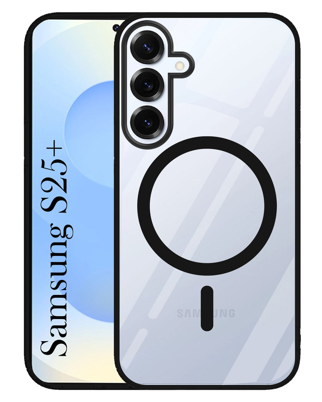 For Samsung Galaxy S25 Plus Back Cover Case (MagSafe Compatible Wireless Charging | Hybrid Camera Bump Protection | Shockproof Polycarbonate Material)