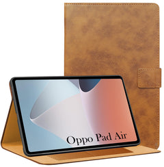 For Flip Cover Folio Cover Oppo Pad Air (OPD2102, X21N2) 10 Inch (PU Leather | Multi-Angle Smart Stand | Card Storage Slots | Silicone Back Pouch)