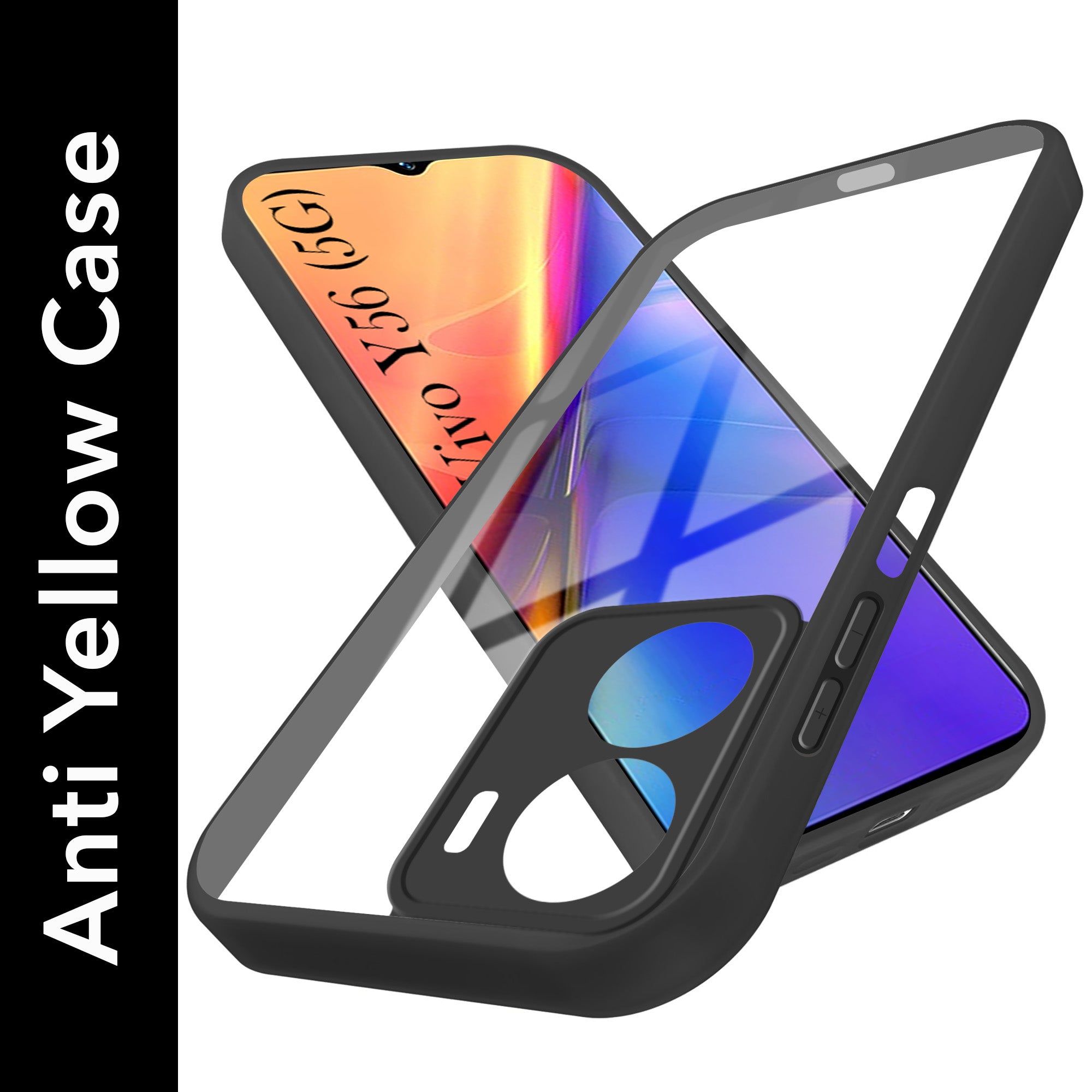 For Vivo Y56 5G Ultra-Hybrid Back Cover Case (Lifetime Anti Yellow | Anti Scratch | Crystal Clear Shockproof)