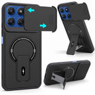 For Motorola Moto G77 Power Back Case Cover Metallic (Hybrid Armor Kickstand | MagSafe Compatible | Camera Protection Shockproof)