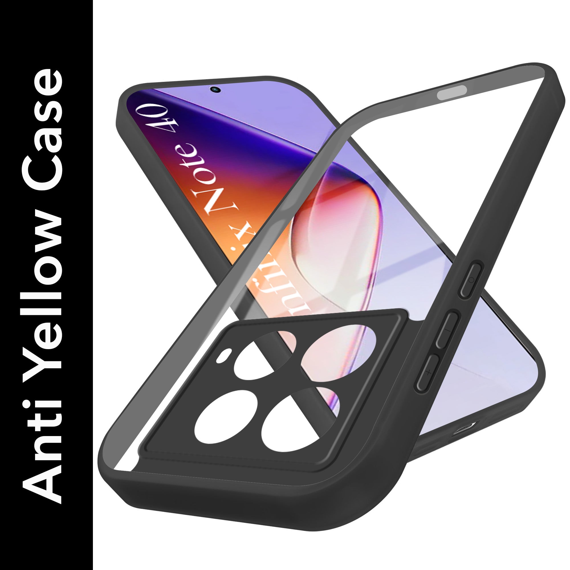 For Infinix Note 40 Back Cover Case (Lifetime Anti Yellow | Anti Scratch | Crystal Clear Shockproof)