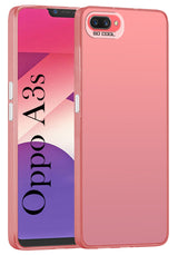 For Oppo A3s Hard Back Cover Case (Velvet Touch | Professional Glossy Finish | Camera Protection Bump)