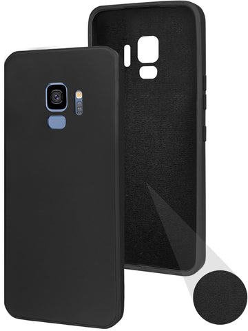 For Samsung Galaxy S9 Back Cover Case ( Matte Finish Silicone with Inside Fiber cloth)