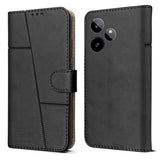 For Realme GT 7 Flip Cover Case ( Stitched Leather with Magnetic Closure)