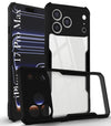 For Apple iPhone 17 Pro Max Back Cover Case (Shockproof with Polycarbonate Clear Panel | Professional Black)