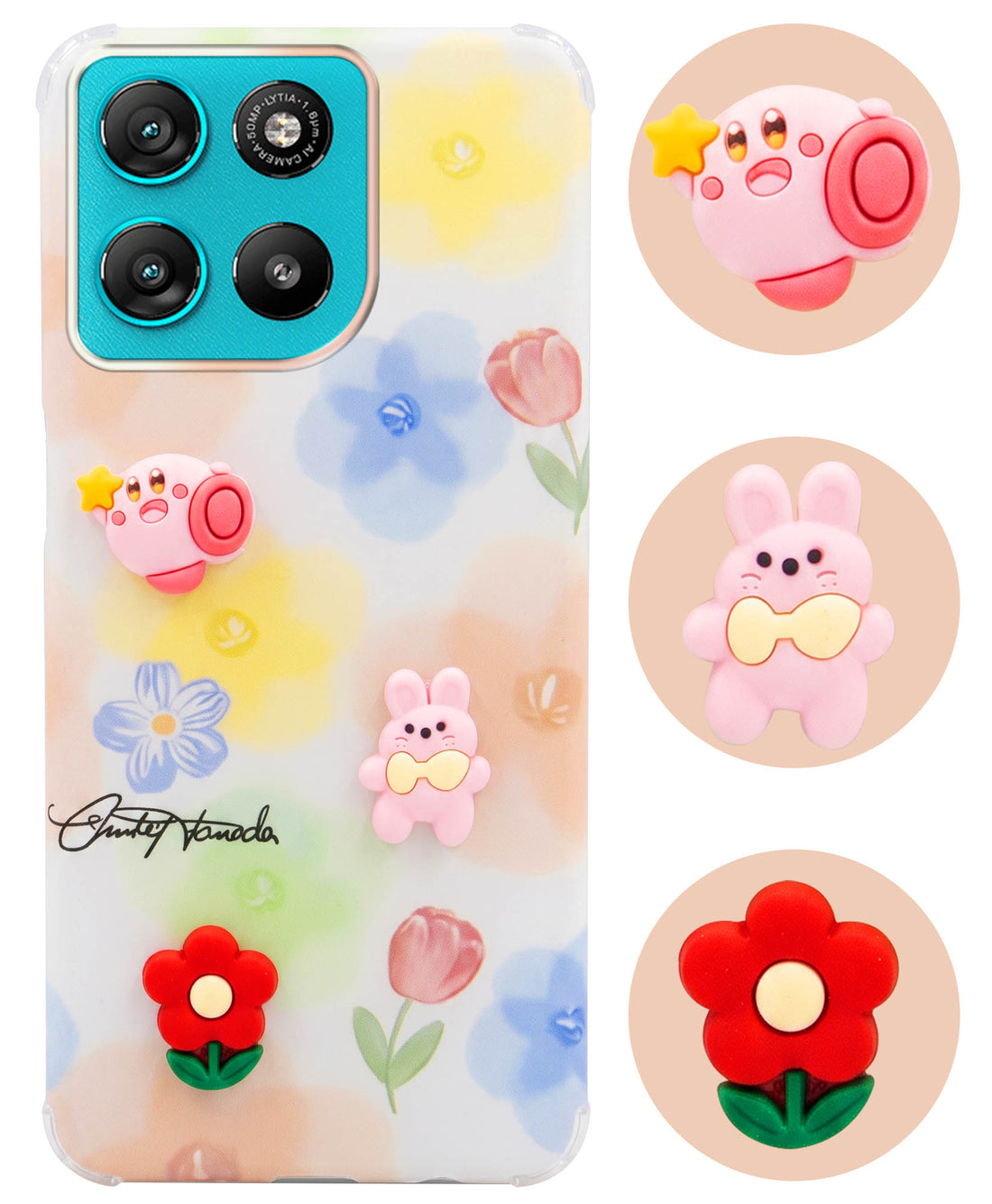 For Motorola Moto G67 Power | G57 Power Back Cover Case (3D Cute Cartoons | Hard Back Side Soft | Matte Premium Finish | HD Printing)