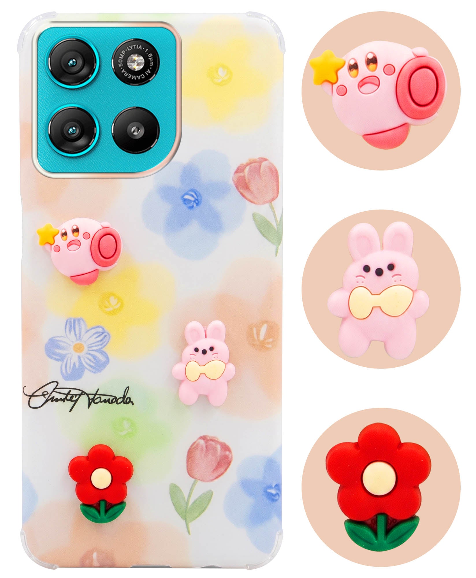 For Motorola Moto G67 Power | G57 Power Back Cover Case (3D Cute Cartoons | Hard Back Side Soft | Matte Premium Finish | HD Printing)