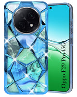 For Oppo F29 Pro Back Cover Case (Dual Design Glitter Sparkle and Detachable Diamond Print Case | Soft and Flexible)