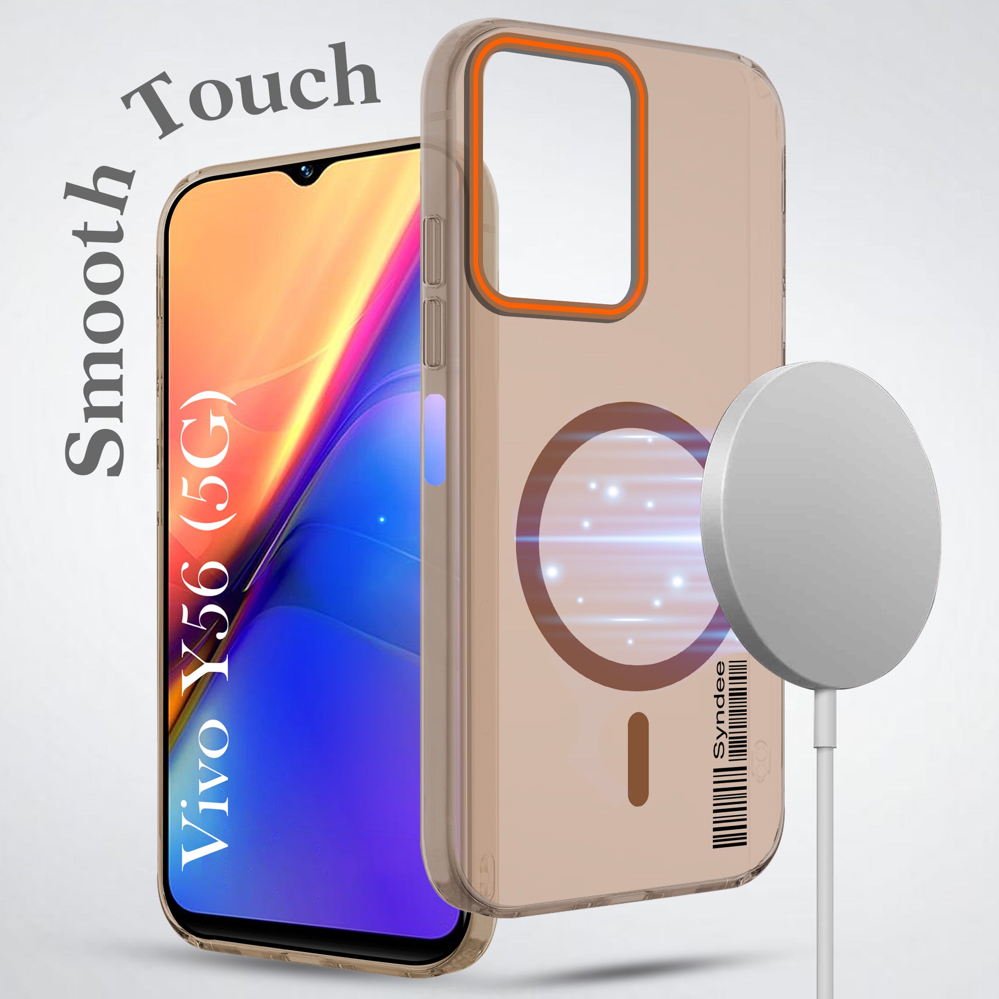 For Vivo Y56 5G Back Cover Case (Soft Touch | Camera Bump Protection | MagSafe Compatible | Matte Finish)