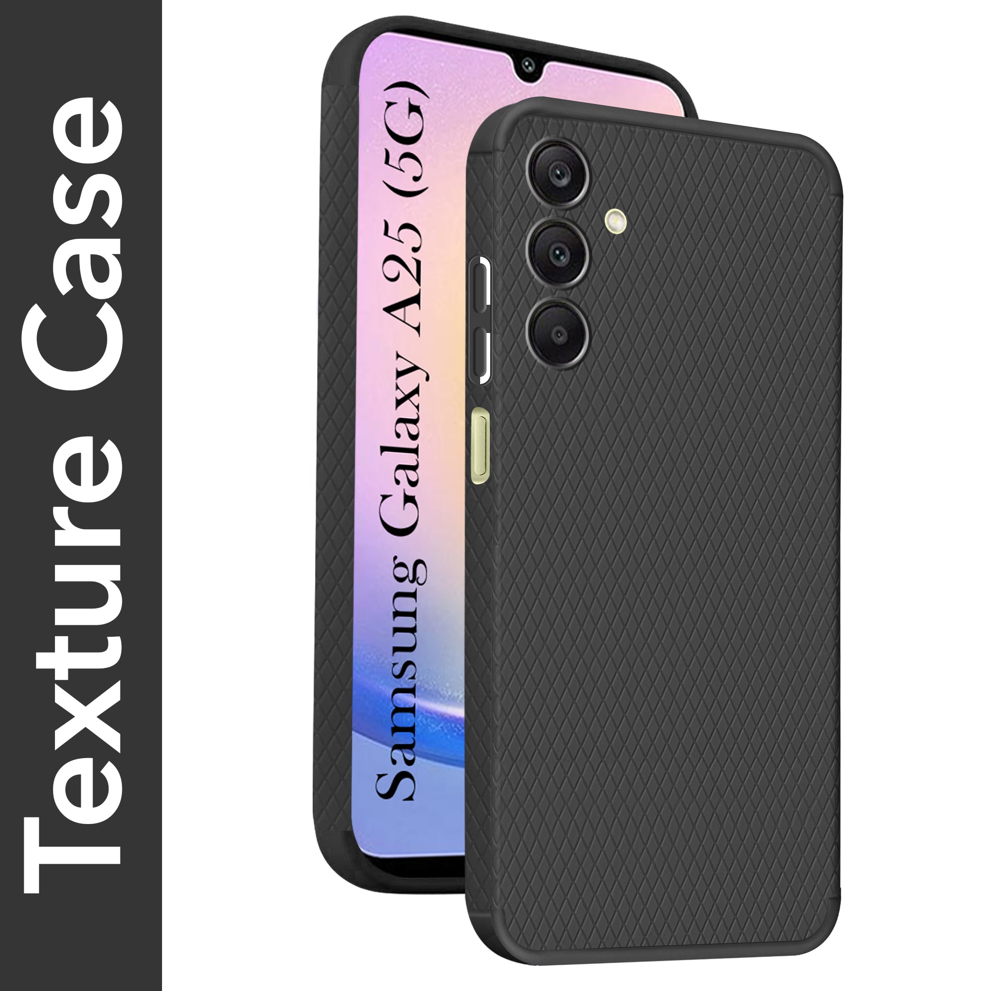 For Samsung Galaxy A25 5G  Back Cover Case (Liquid Silicone | Side Grip | Camera Protection)