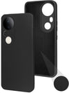 For Vivo T4 Ultra Back Cover Case (Matte Finish Silicone with Inside Fiber Cloth)