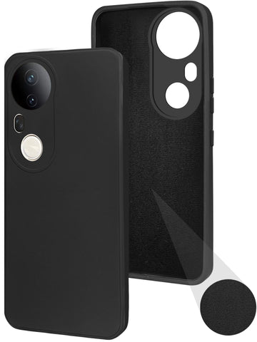 For Vivo T4 Ultra Back Cover Case (Matte Finish Silicone with Inside Fiber Cloth)
