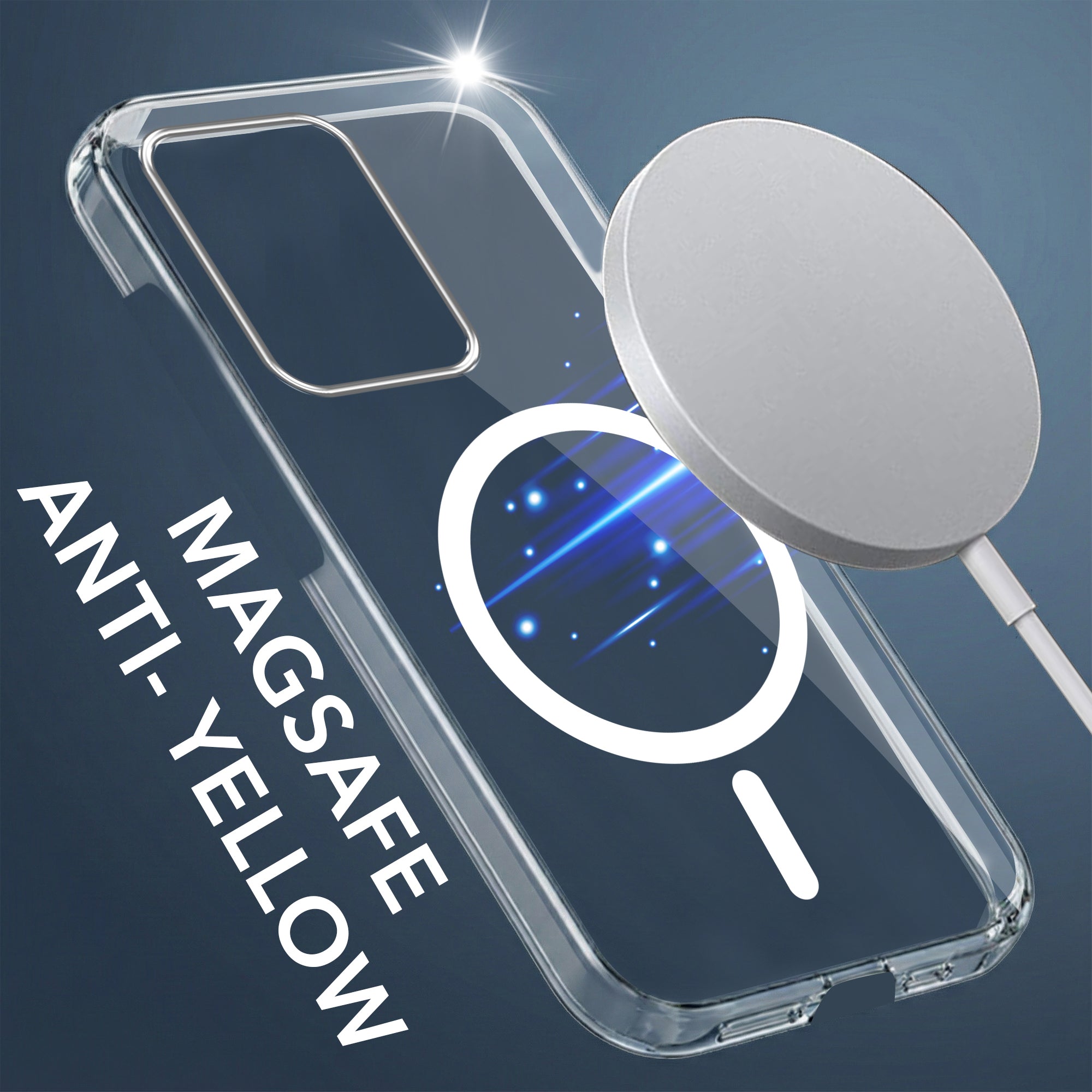 For Samsung Galaxy S20 Ultra Back Cover Case Lifetime Anti-Yellow MagSafe Compatible Clear (Sleek Hard Crystal | Shockproof and Camera Protection)