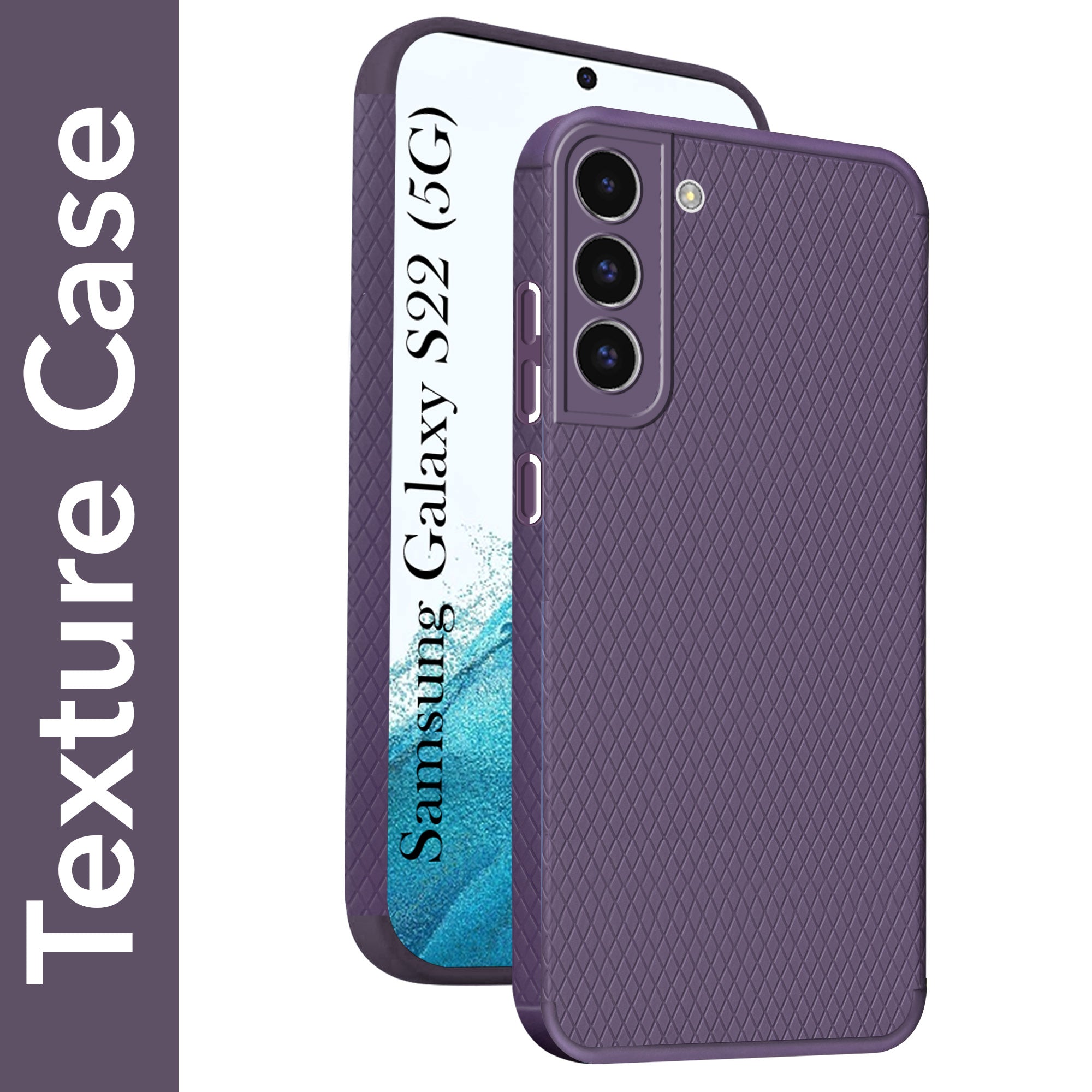 For Samsung Galaxy S22 5G Back Cover Case (Liquid Silicone | Side Grip | Camera Protection)