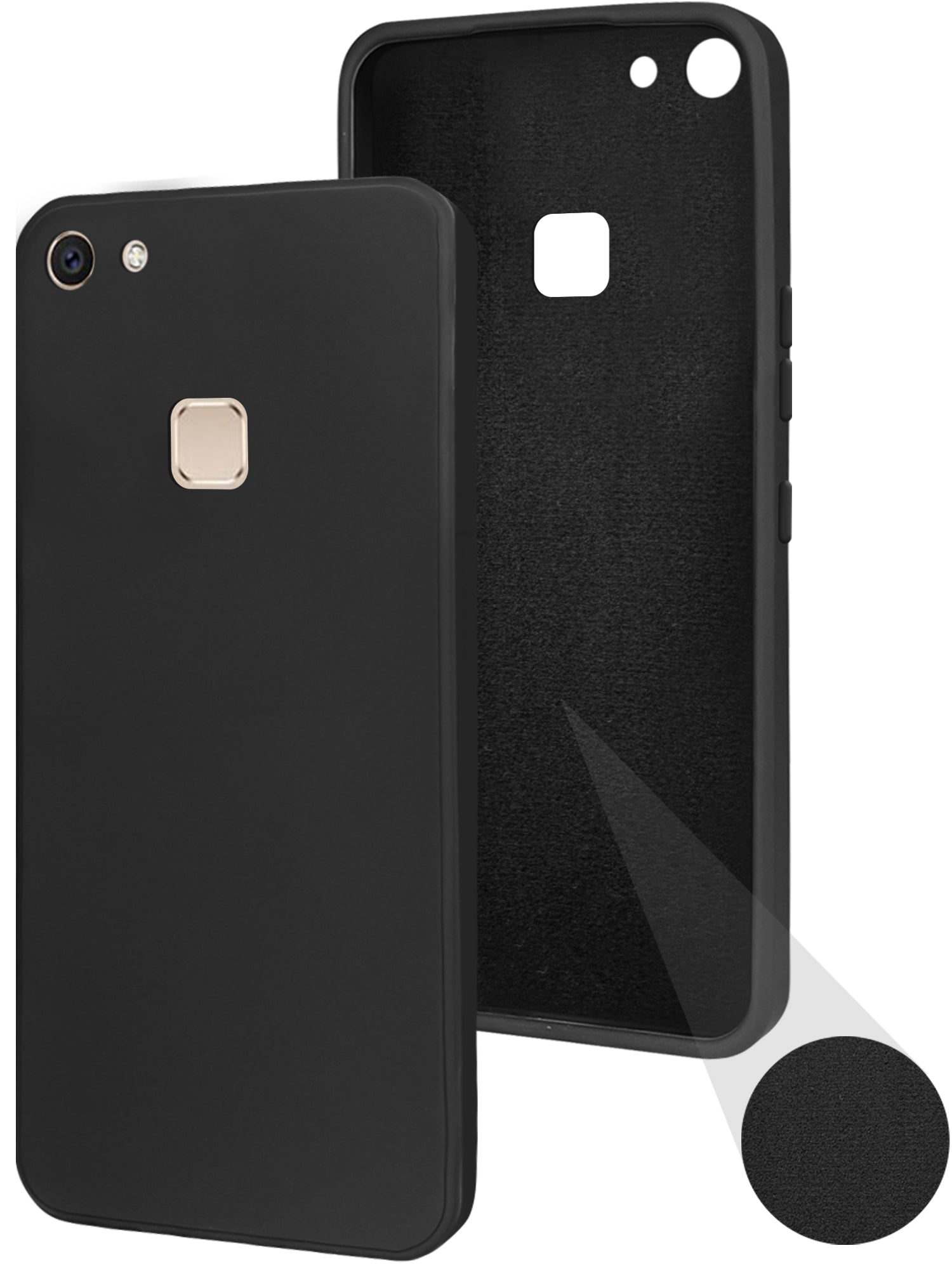 For Vivo V7 Plus Back Cover ( Silicone Clear Shockproof Case with Camera Protection | Soft and Flexible | Transparent)