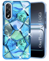 For Oneplus Nord 5 Back Cover Case (Dual Design Glitter Sparkle and Detachable Diamond Print Case | Soft and Flexible)
