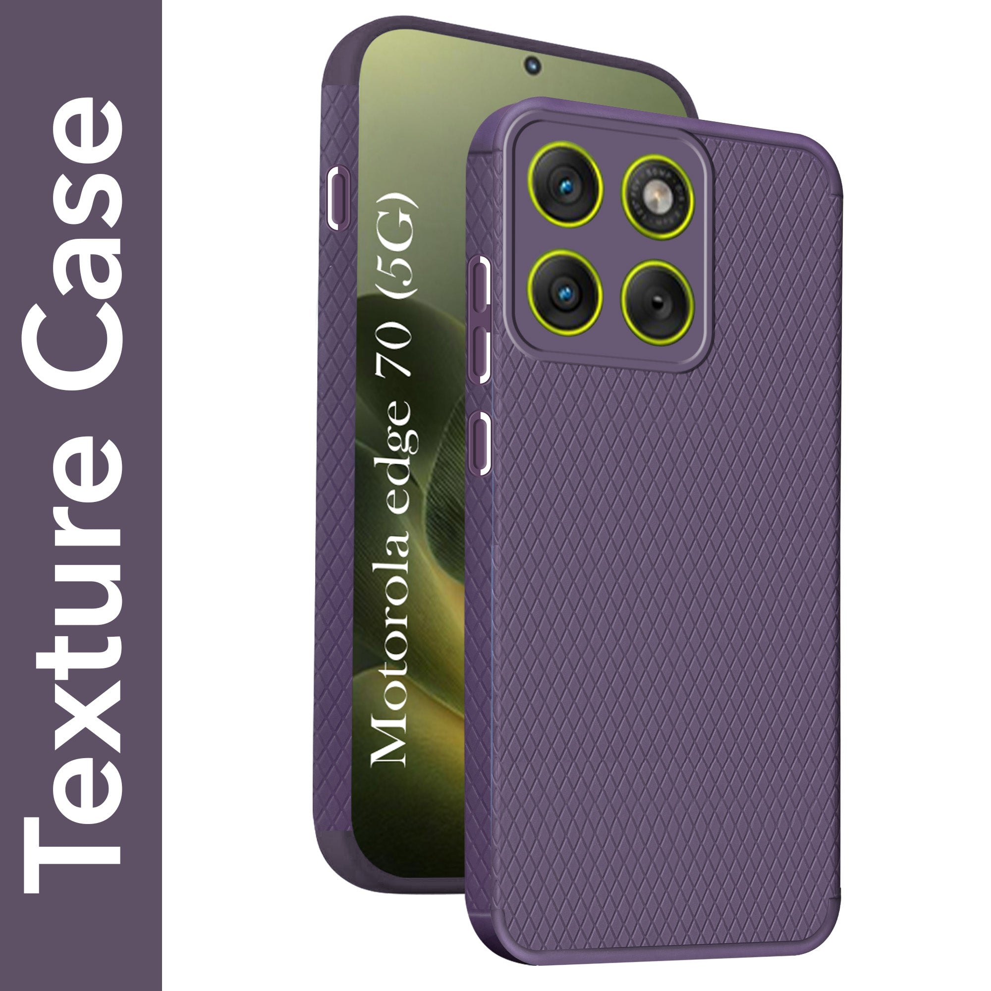 For Motorola Moto Edge 70 Back Cover Case Liquid Silicone (Camera Protection | Side Grip Texture | Soft and Flexible)