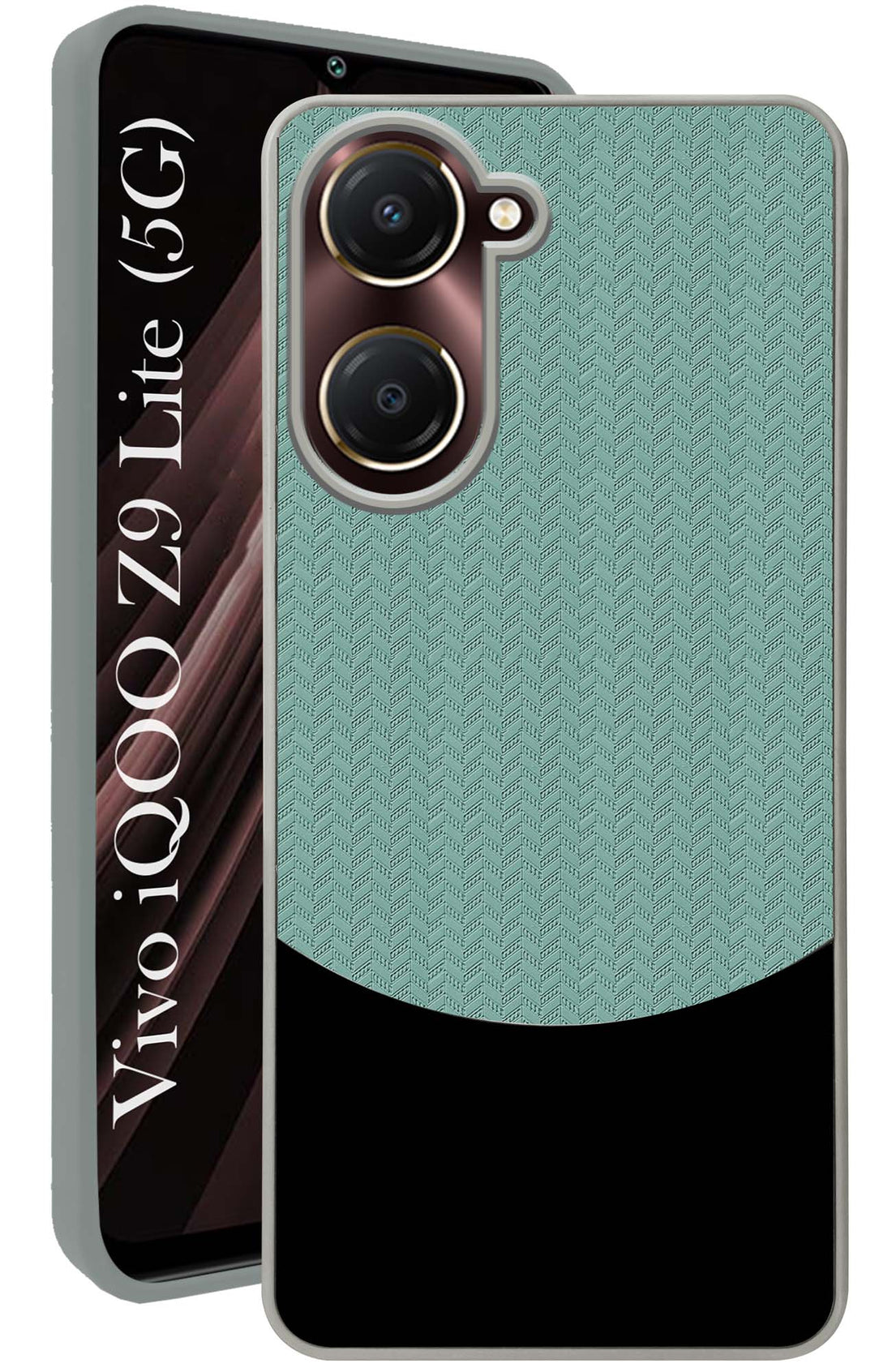 For Vivo iQOO Z9 Lite Back Cover Case (Elegant PU Leather Finish | Premium Minimalist Professional | Camera Protection Bump)