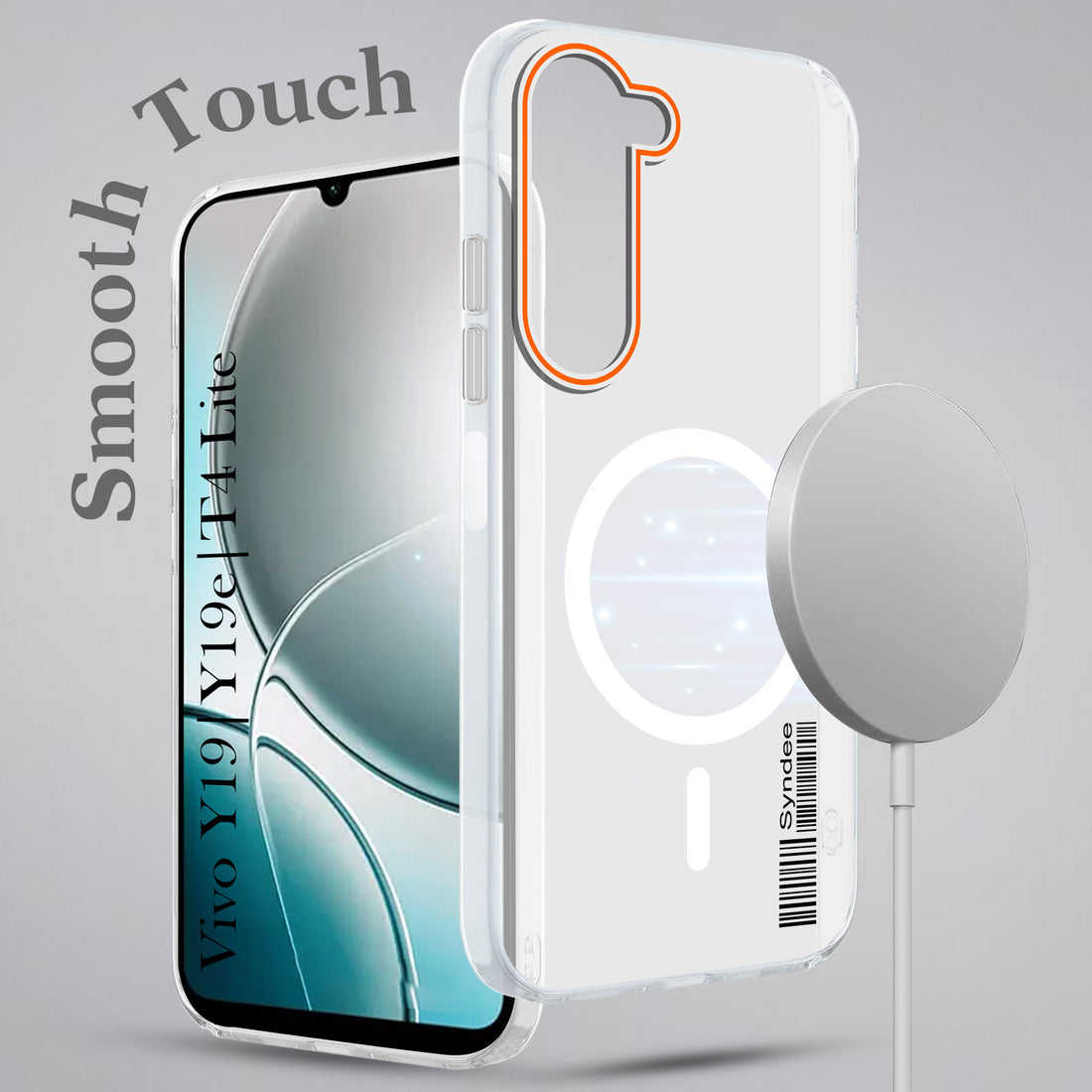 For Vivo Y19 | Vivo Y19e | Vivo T4 Lite Back Cover Case (Soft Touch | Camera Bump Protection | MagSafe Compatible | Matte Finish)