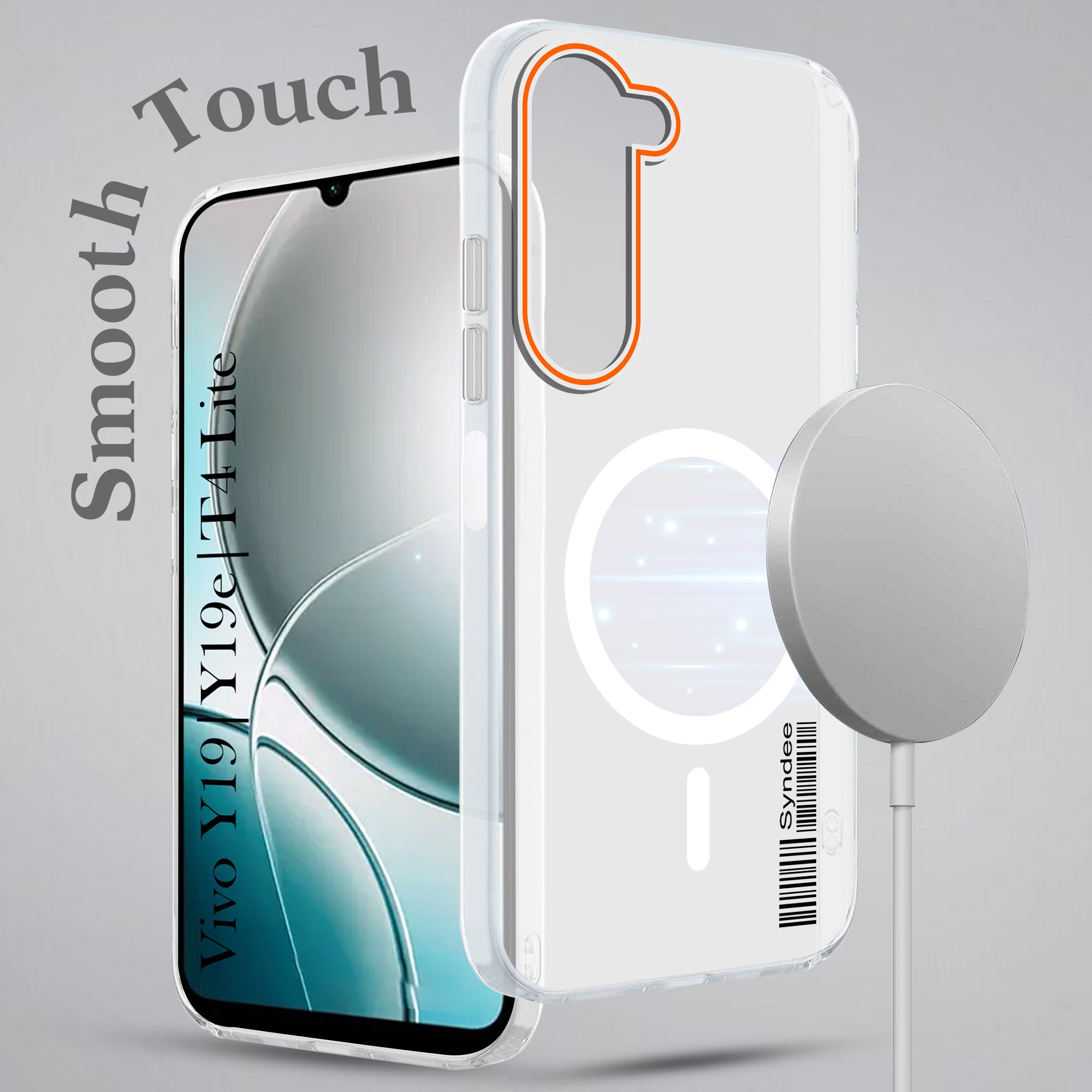 For Vivo Y19 | Vivo Y19e | Vivo T4 Lite Back Cover Case (Soft Touch | Camera Bump Protection | MagSafe Compatible | Matte Finish)