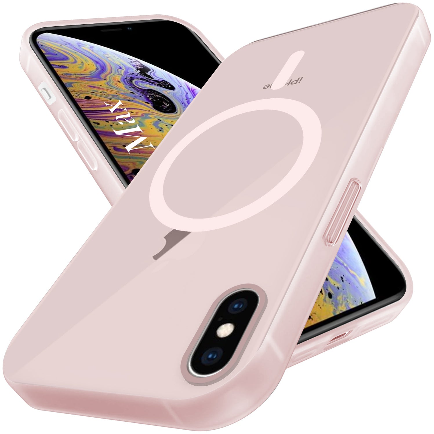 For Apple iPhone Xs Max Back Cover Case (Frosted Matte Feel | MagSafe Compatible Wireless Charging | Polycarbonate Material)