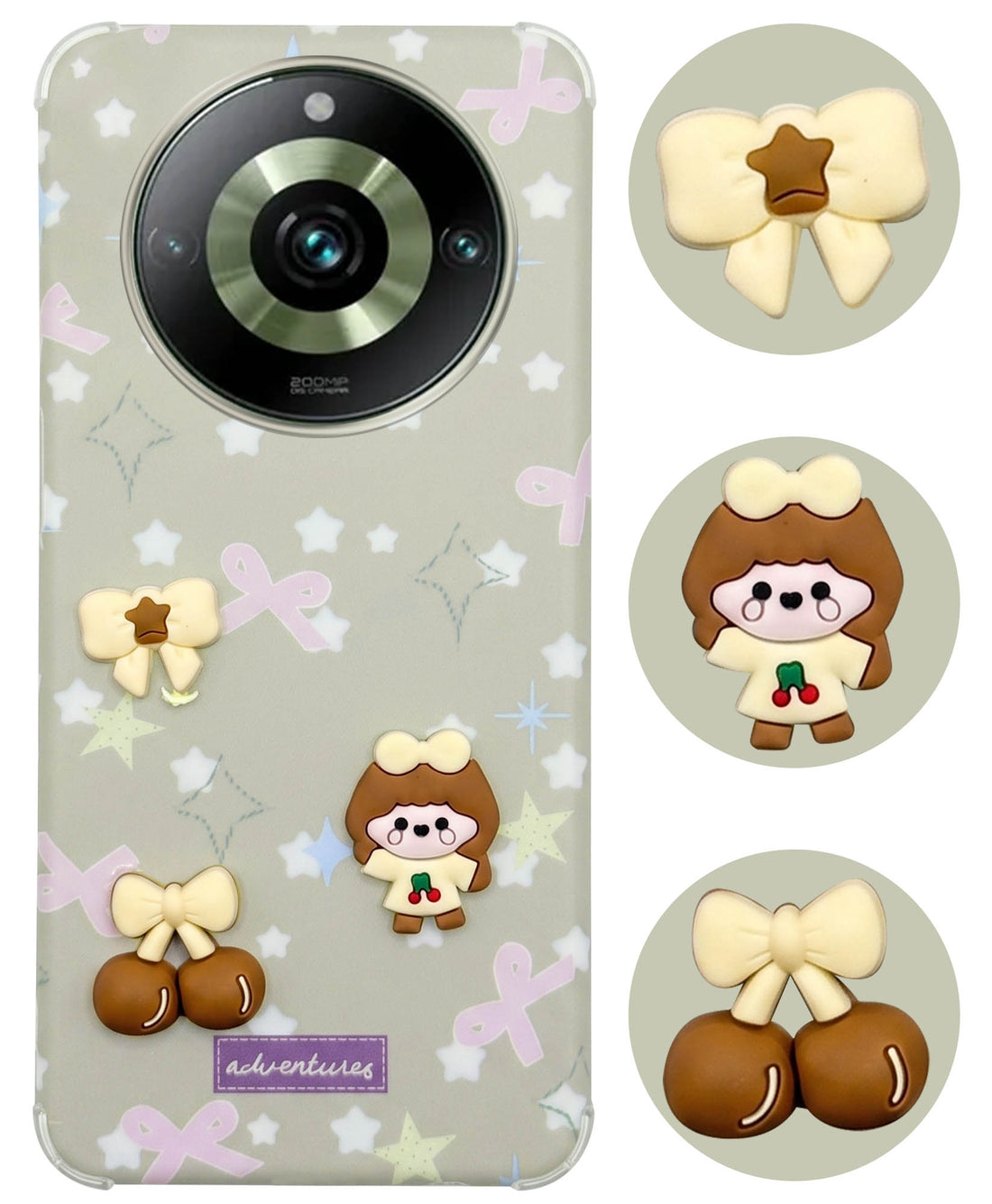For Realme 11 Pro 5G | Realme 11 Pro Plus 5G Back Cover Case (3D Cute Cartoons | Hard Back Side Soft | Matte Premium Finish | HD Printing)
