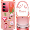 For Realme 14X Back Case Cover Strap(3D embossed Figures | Strap Holder | 360* Soft Cushion with Camera Bump)