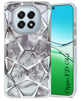 For Oppo F29 Back Cover Case ( Dual Design Glitter Sparkle and Detachable Diamond Print Case | Soft and Flexible)