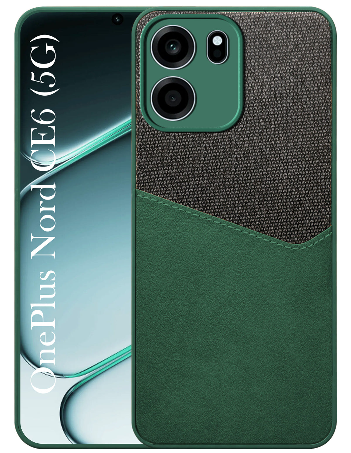 For Oneplus Nord CE 6 Back Cover Case (Dual PU Leather Stitch | Professional Minimalist | Soft and Flexible)