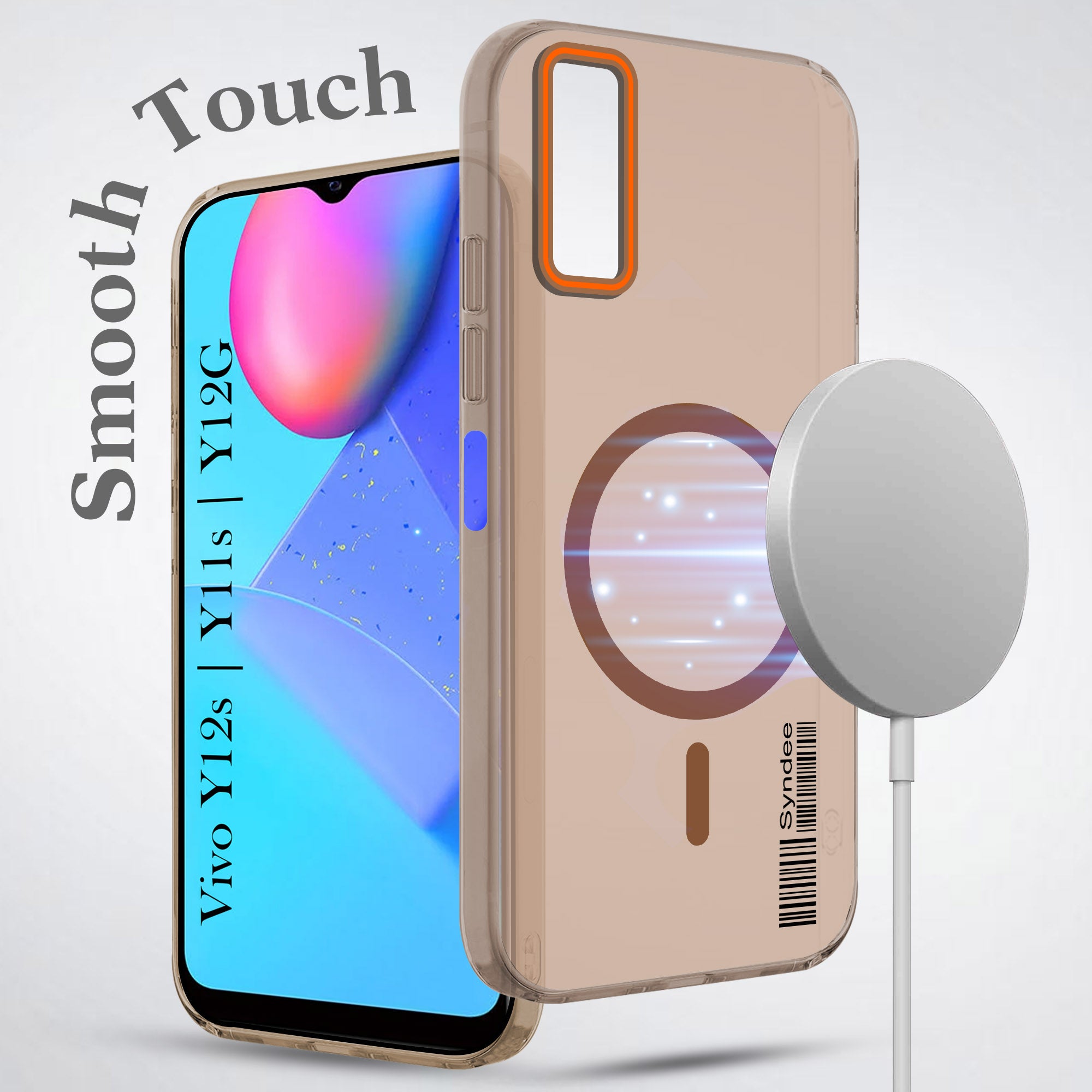 For Vivo Y12s | Y11s | Y12G Back Cover Case (Soft Touch | Camera Bump Protection | MagSafe Compatible | Matte Finish)