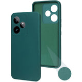 For Realme GT 7 Back Cover Case (Matte Finish Silicone with Inside Fiber cloth)