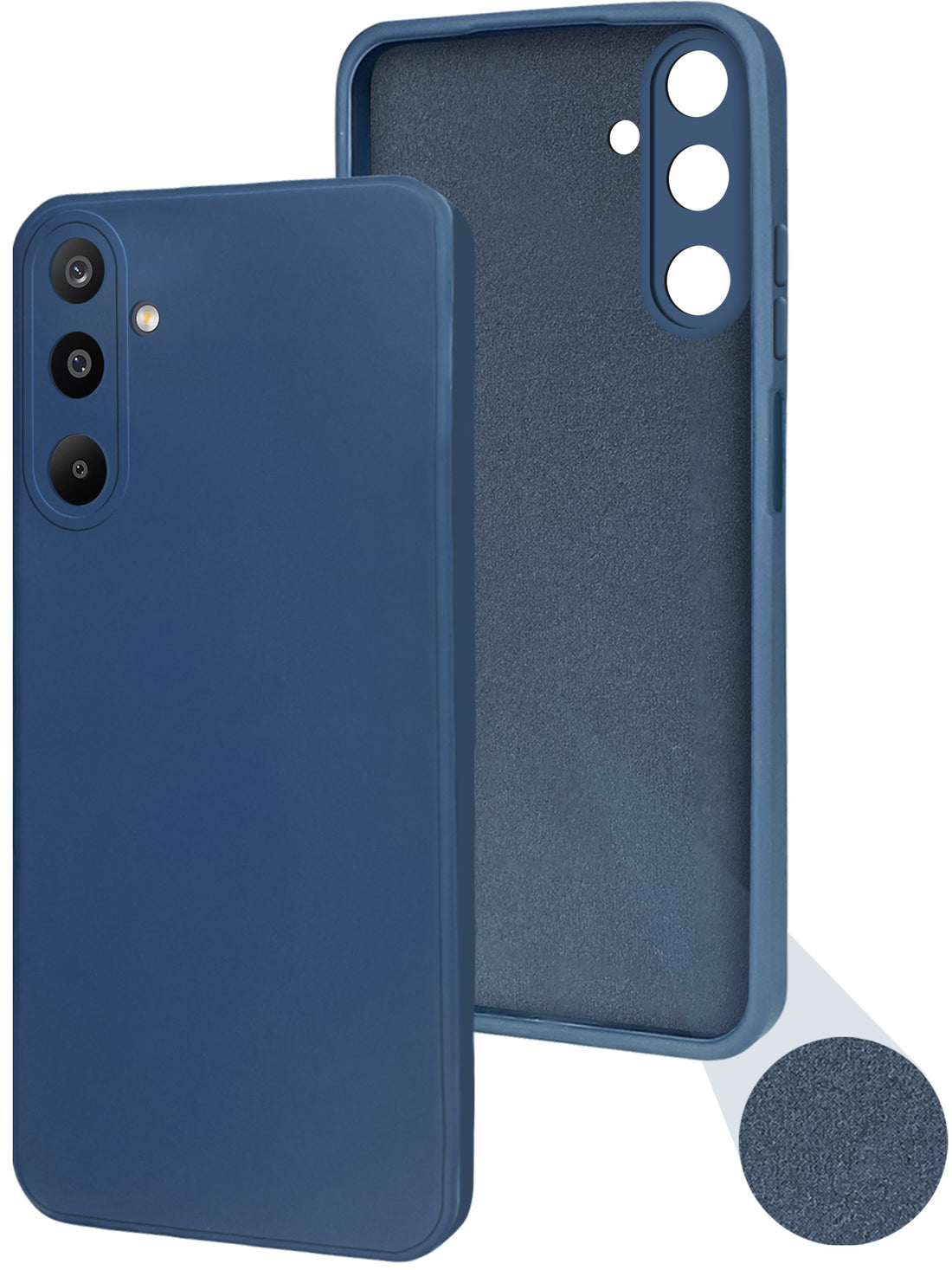 For Samsung Galaxy M16 5G | Samsung Galaxy F16 Back Cover Case (Matte Finish Silicone with Inside Fiber cloth)