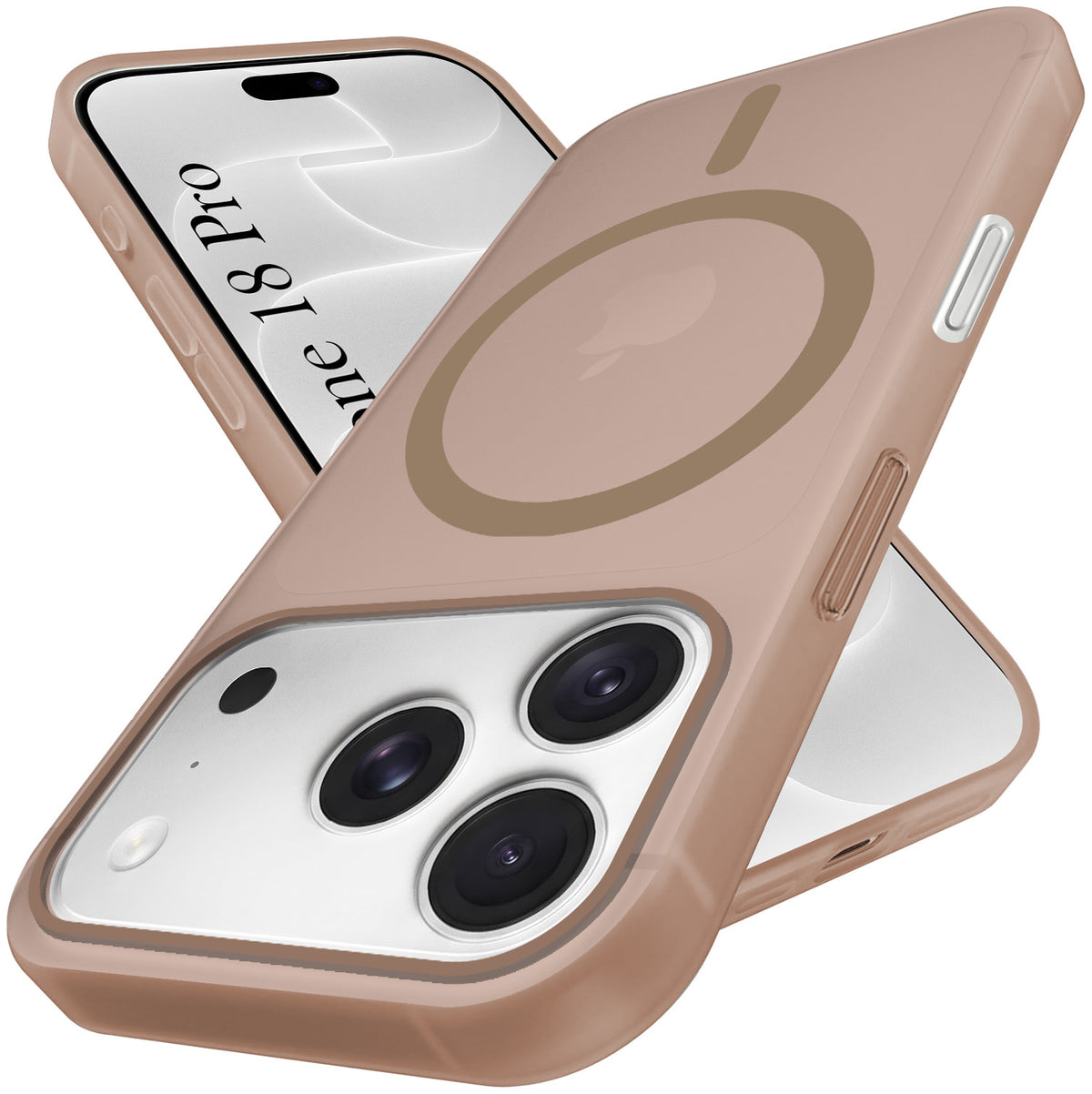 For Apple iPhone 18 Pro Back Cover Case (Frosted Matte Feel | MagSafe Compatible Wireless Charging)