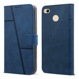For Xiaomi Redmi 4 Flip Cover Case ( Stitched Leather with Magnetic Closure)