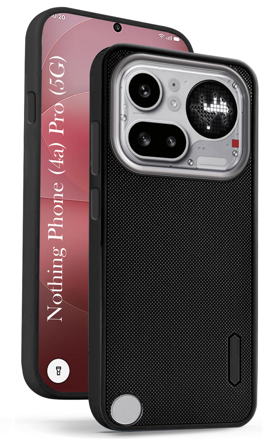 For Nothing Phone 4A Pro 5G Back Cover Case Rubberised (Textured Grip Design | Micro-Fiber Cloth Inside | Slim and Light Weight | Soft Touch and Feel)