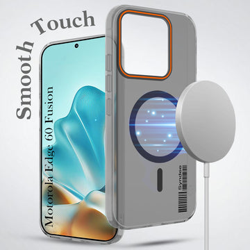 For Motorola Moto Edge 60 Fusion Back Cover Case (Soft Touch | Camera Bump Protection | MagSafe Compatible | Matte Finish)