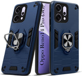 For Oppo Reno14 Pro 5G | Oppo Reno 14 Pro 5G  Back Cover Case (Shockproof Dual Layer Polycarbonate |Ring Holder Kickstand)