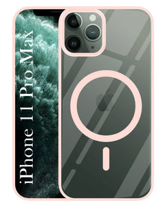 For Apple iPhone 11 Pro Max  Back Cover Case (MagSafe Compatible Wireless Charging | Hybrid Camera Bump Protection | Shockproof Polycarbonate Material)