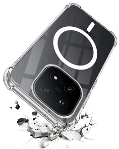 For Vivo iQOO 15 5G Back Cover Shockproof Crystal-Clear (Magsafe Wireless Support | Drop & Camera Protection | Hard Polycarbonate)