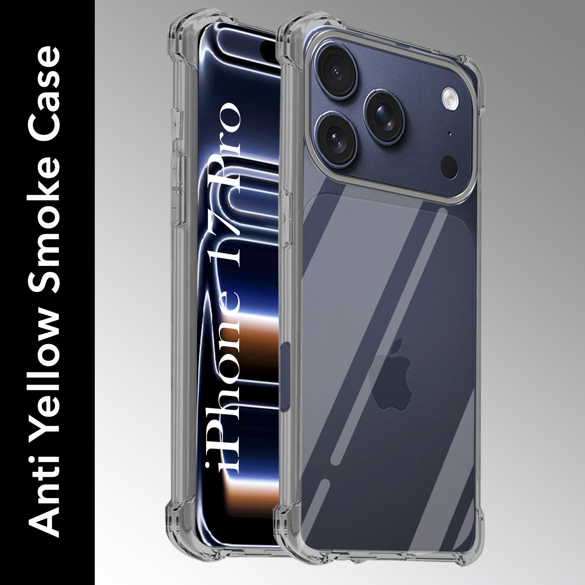 For Apple iPhone 17 Pro Back Cover (Anti Yellow Case | Drop & Camera Protection | Hard Polycarbonate)