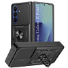 For Samsung Galaxy Z Fold 7 Back Cover Case Hybrid Armor (Sliding Shutter Camera Protection | Polycarbonate |Ring Holder Kickstand)