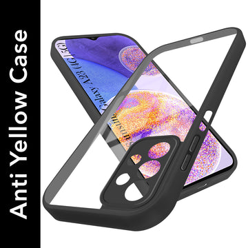 For Samsung Galaxy A23 4G | 5G Back Cover Case  Ultra-Hybrid (Lifetime Anti Yellow | Anti Scratch | Crystal Clear Shockproof)