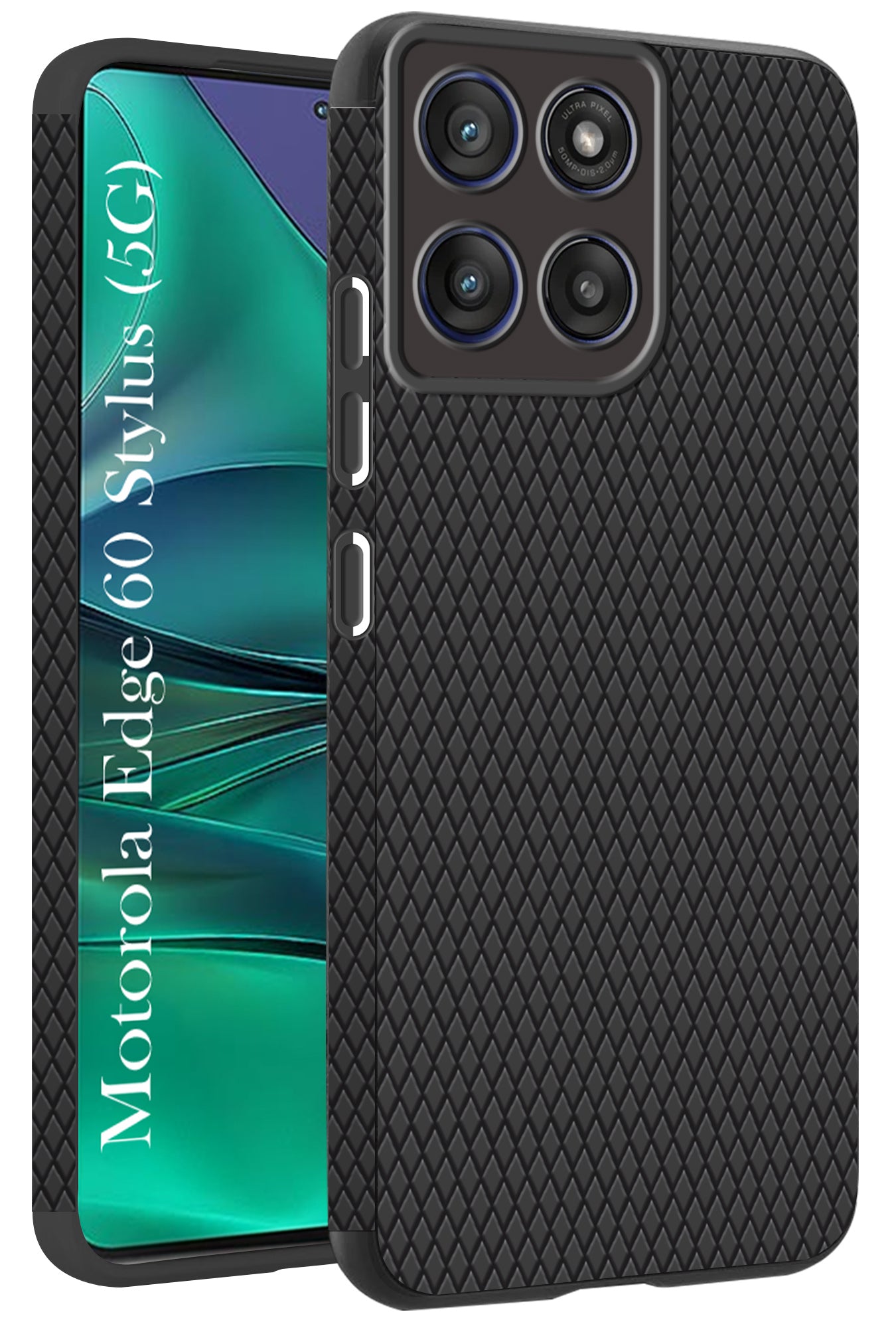 For Motorola Moto Edge 60 Stylus  Back Cover Case  (Liquid Silicone | Side Grip | Camera Protection)